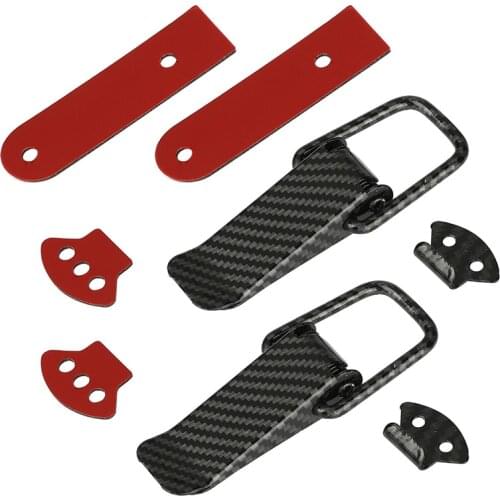 1 Pair Universal Bumper Durable Security Hook Lock Clip Kit Clip Hasp For Car Trunk Auto Hatches Fasteners Device