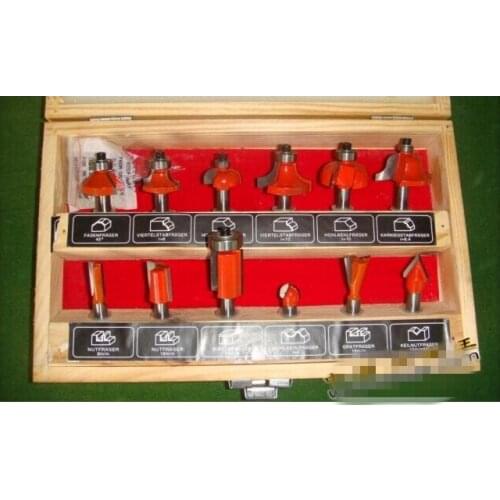 12pieces/set 8mm shank Tenon door cabinet west milling machine woodworking cutter tools cnc router bits