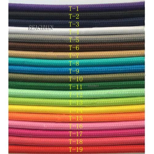5m~10m /lot 2 core Round Textile Electrical Wire Fabric Cable Vintage Lamp Power Cord retro wire