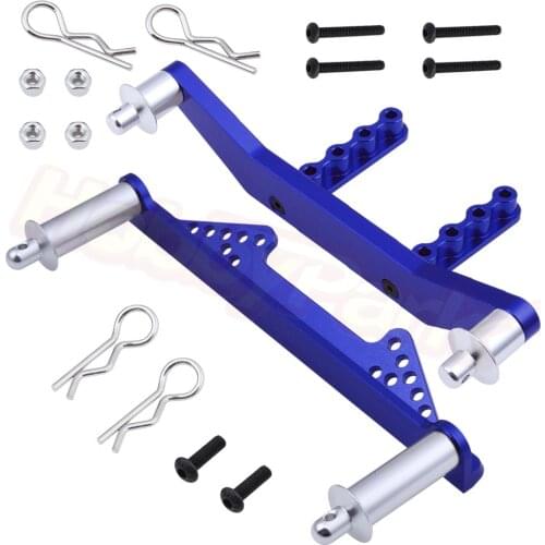 Aluminum Front & Rear Body Mounts Posts for 1/10 Traxxas Slash 2WD Short Course Racing Truck RC Car Upgrade Parts