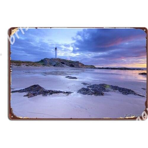Covesea Lighthouse Sunset Metal Signs Plaques Funny Party Club Party Tin sign Posters