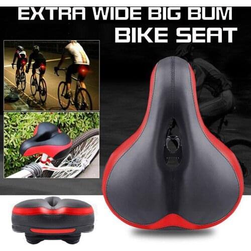 Extra Wide Big Bicycle Saddle Bike Seat Cover Breathable Cushion MTB Road Cycling Gel Pad Heavy Duty Motorcycle Seat Cover