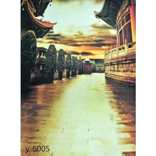 5x7ft Chinese Traditional Palace Building Photography Backdrops Photo Props Studio Background