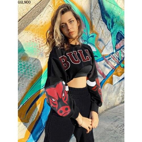 GGLNOO Women's Sweatshirts With Inscriptions