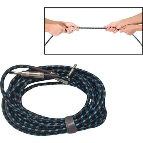 1/4 Inch Cable Guitar Cable 10 Ft Straight to Right Angle 1/4 Inch 6.35mm Plug