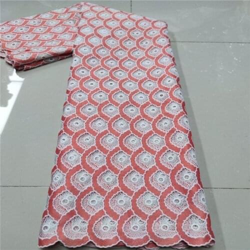 Hot Style African Guipure Cord Lace Fabric Pink/ White Nigerian Network Cord Lace Fabric With Stone For Wedding Every Dress