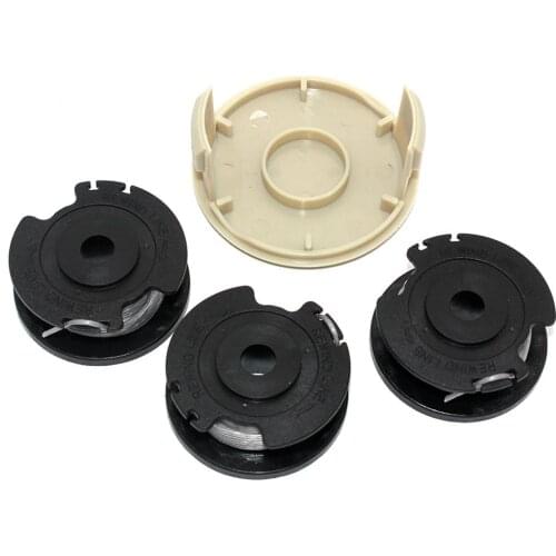 Spool With Line+Spool Cap Cover For Greenworks 21332, 21222A, 21602, 21062, 21132, 21242, 21282, 21312, 21302, 21342, 21262