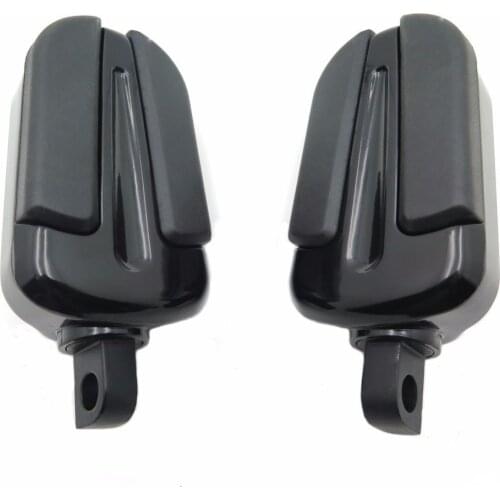 Aftermarket free shipping Foot Pegs For 1984-2017 Harley Wide Glide/ Fat Boy/ Switchback/ Road King FLHR/ V Rod Muscle VRSCF BK