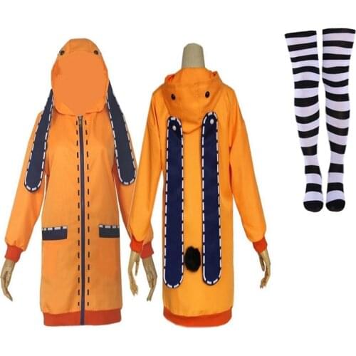 Anime Kakegurui Yomoduki Runa Jacket Hoodie Coat Yumeko Jabami Cosplay Costume Japanese School Girls Uniform