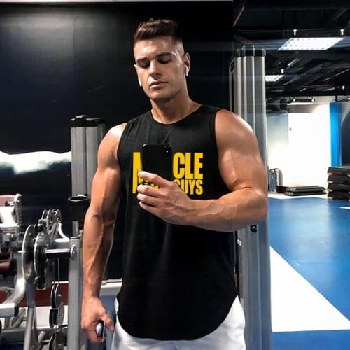 New Mens Running Vest Quick Dry Gym Clothing Bodybuilding Fitness Tank Top Sleeveless Undershirt Workout Stringer Singlet