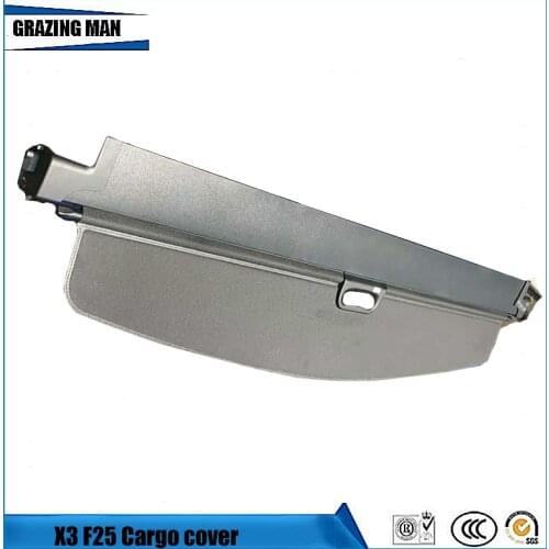 Car Rear Trunk Security Shield Shade Polyester Tonneau Cover Cargo Cover For BMW X3 F25 2011-2017