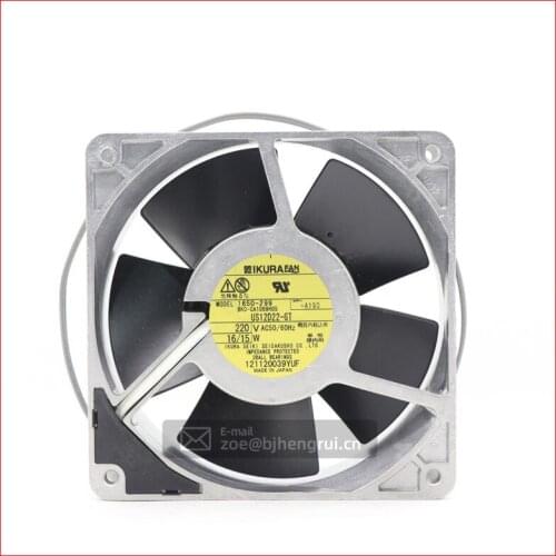 Original Japan IKURA US12D22-GT 12038 220V 16/15W Full Metal Fan