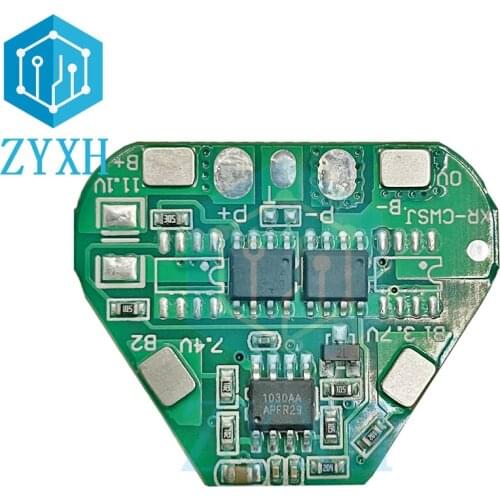 3S BMS 5A 11.1V 18650 Li-ion Lithium Battery Charge Board Triangle Type Parallel Short Circuit Protection For Power Bank