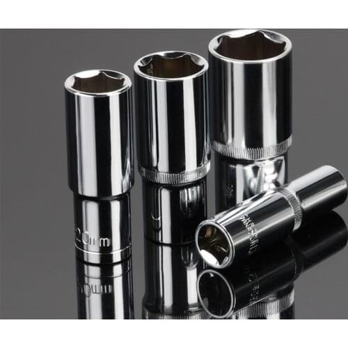 1Pcs 1/2 Inch Drive 12.5mm Cr-V 6-Point Deep Socket For Heavy-duty Pneumatic Tools For Heavy-duty Pneumatic Tools