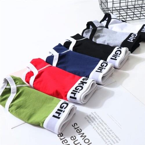 Women Briefs Boyshorts Fashion Panties Walk Out Fitness Underwear soft Cotton Briefs Stretch Les Lesbian Panties neutral Briefs