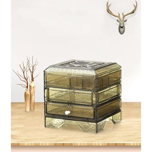 1PC 5 Colors Make Up Organizer Storage Box for Cosmetics Jewelry Toy Home Desk Cosmetic Case OK 0695