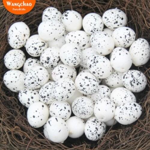 10pcs/lot Mini Artificial Eggs Happy Easter Egg Decoration DIY Craft Gift Home Decoration Kids Party Favors Festival Supplies