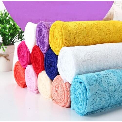 2018 New Arrival Graceful Rose Flower Embroidered Lace Fabric For Costume Wedding