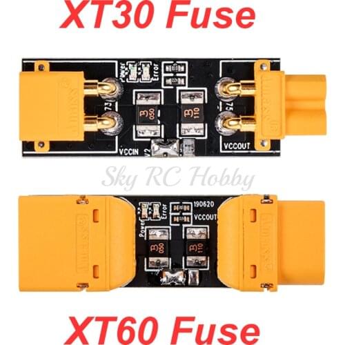 Amass XT30 / XT60 1-6S 33V Fuse Installation Test Safety Plug Short-circuit Protection Overload Inspecting For RC Car Models