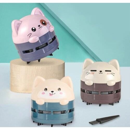 Y4UE Car Desktop Mini Vacuum Dust Cleaner Sweeper Cordless Rechargeable USB Charge