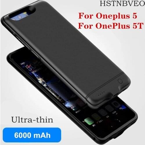 6000mAh Battery Charger Cases For Oneplus 5 5T Battery Case External Battery Backup Power Bank For One Plus 5T 5 Charging Case