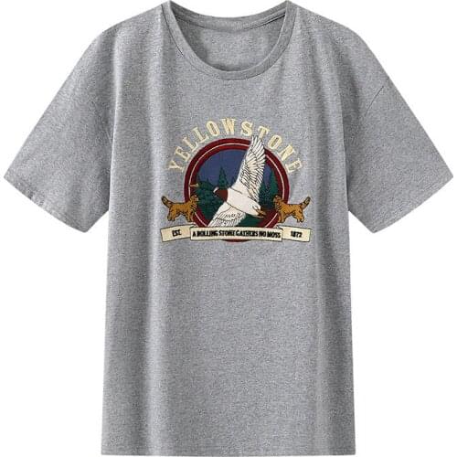 Oversize Girls Soft Cotton O Neck T-shirt 2021 Summer Fashion Ladies Office Loose Women Vintage yellow stone embroidery Top