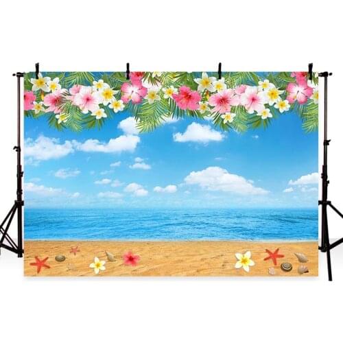 MEHOFOTO blue sky beach photography backdrops Customized children birthday photo background photobooth wedding backdrops