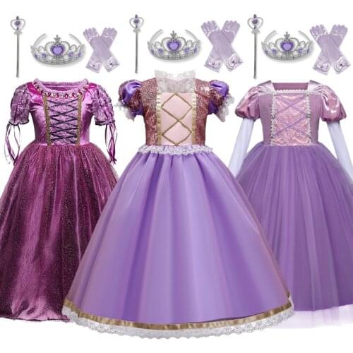Carnival Costume Kid Girls Halloween Clothing Birthday Party Gown Little Girls Princess Princess PrincessCosplay Dress