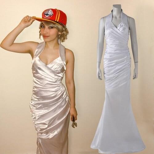 Final Fantasy XV FF15 Lunafreya Nox Fleuret Cosplay costume White Fancy evening dress Halloween Costumes For women custom made