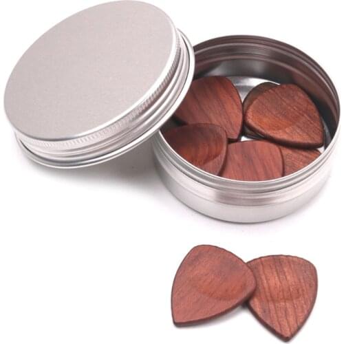 Portable Metal Acoustic Guitar Pick Plectrum Holder Case Box Rectangle Round Shaped Musical Instrument Gift Accessories