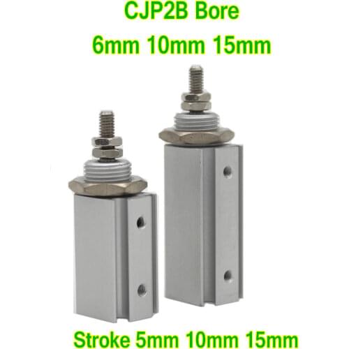 SMC type mini cylinder sing rod double acting pneumatic cylinder CJP2B15-5 CJP2B15-10 CJP2B15-15 CDJP2B15-5D Pin Cylinder