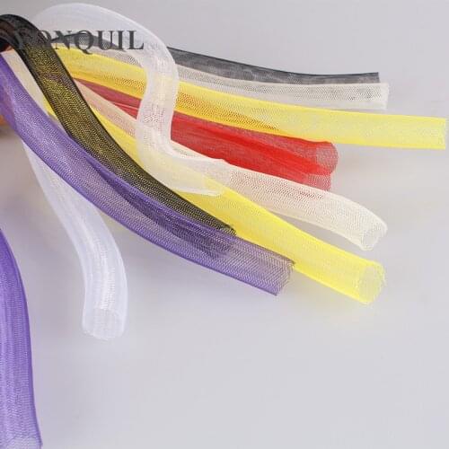 Non- Metallic 16Mm Tubular Horsehair Crinoline Tube Crin Braid Trimming DIY Millinery Hair Accessories 100Yards/Lot Multicolors