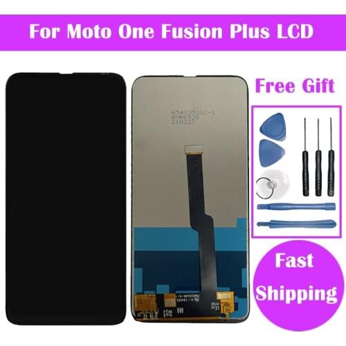 Original For Motorola Moto One Fusion Plus LCD Display Touch Screen Digitizer Assembly Replacement Free Shipping