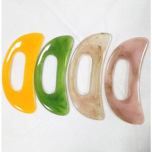 Scraper Resin Guasha Board Back Neck Body Acupuncture Scrapping Therapy Gua Sha Acupoint/ Scrape/Roll Massage Health Care Tool