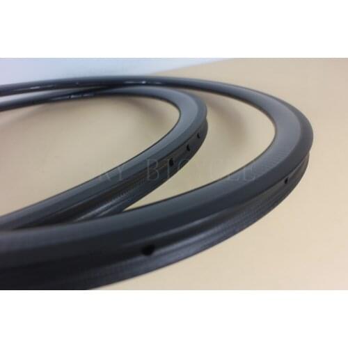 Super light 700C Tubular carbon rims 16/21 spoke holes 38mm depth 23mm width Twill weave, for road or cyclocross disc brake