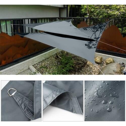 Oxford Cloth Triangle Sun Shade Sail Nets Sun Shelter Waterproof Cover Outdoor Awning Canopy