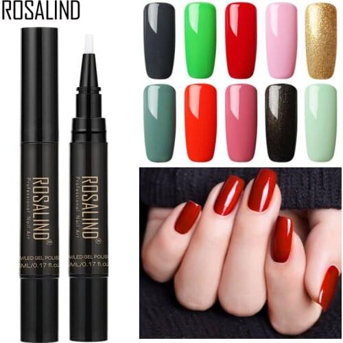 1 Pcs Nail Art Gel Polish Varnish Pen UV LED Lamp Solid Color DIY Fashion Long Lasting