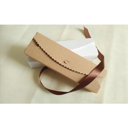 100pcs 23x7x4cm White Or Kraft Paper Gift Box Packaging Display Box Gift Boxes For Wedding/jewellery/candy/food Storage Boxes