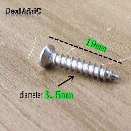 100Pcs 3.5*19mm Stainless Steel Screws and Nut set Assortment Kit Repair Part Tools for Furniture