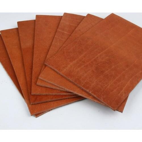 5mm Thick Genuine Leather Fabric Vintage Cowhide Vegetable Tanned Leather Crafts Real Cow Hide Tan Full Grain Pieces Strip