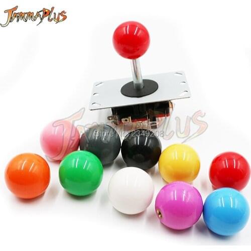 10pcs/lot SANWA Style Arcade Joystick 4 / 8 Way Operation Fighting Stick 35MM Topball