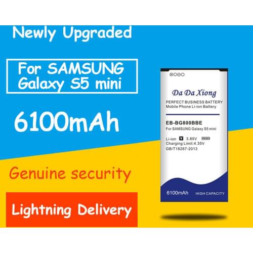 Free shipping 5900mAh EB-BG800BBE Battery Replacement For Samsung GALAXY S5 mini battery S5mini G870 SM-G800F SM-G800H