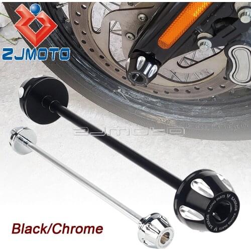 CNC Aluminum Front Axle Fork Crash Sliders Wheel Protector For Harley Fat Boy FLSTF 2018-2021 Crash Slider Pad Motorcycle Parts