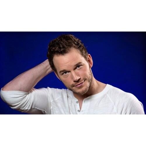 Home Decor Chris Pratt Actor Star-Silk Art Poster Wall Sicker Decoration Gift