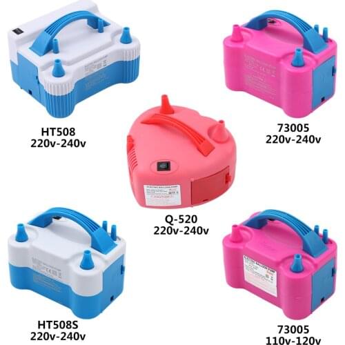 Electric Balloon Pump110V or 220V Inflator Air AC Plug Double Hole Nozzle Air Blower High Voltage Fast Portable Inflatable Tool