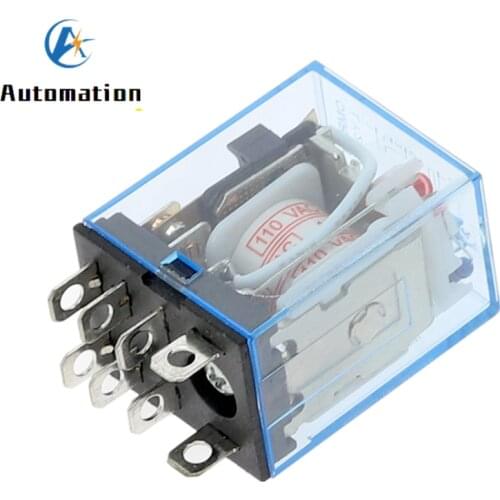 1pcs General Purpose LY2NJ HH62P Electronic Micro Electromagnetic Relay LED Lamp 10A 8 Pins Coil DPDT DC12V 24V AC110V 220V