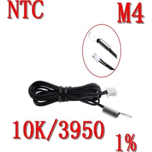 Fixed NTC thermistor 10K B: 3950 1% accuracy temperature sensor NTC10K/3950 temperature probe