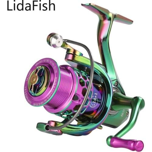 Lidafish 2022 New Super Light Spinning Reel with 14+1 Ball Bearings Aluminum Spool Fishing Reel for Bass Pike Fishing