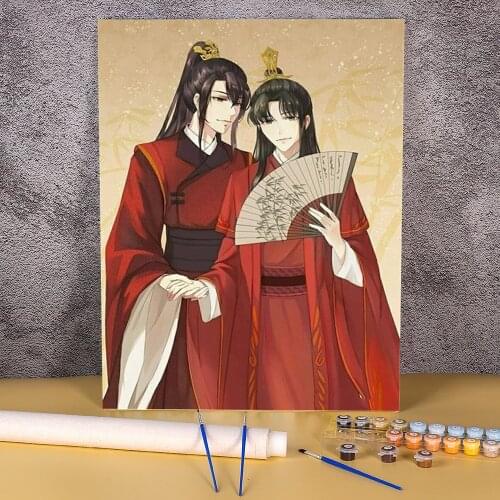 Mo Dao Zu Shi Coloring By Numbers Painting Package Oil Paints 40*50 Paiting By Numbers Decoration For Children Handiwork Art