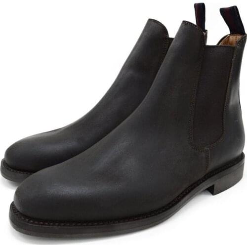 Mens Chelsea Winter Black Boots Shoes Work Boots Fashion Designer Shoes Men Add Velvet Cow Suede